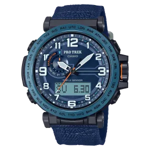 Casio Protek DUO Climber Blue Fabric Strap Watch PRG601YB-2D