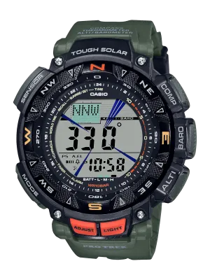 Casio Protrek Triple Sensor Green Watch PRG240-3D
