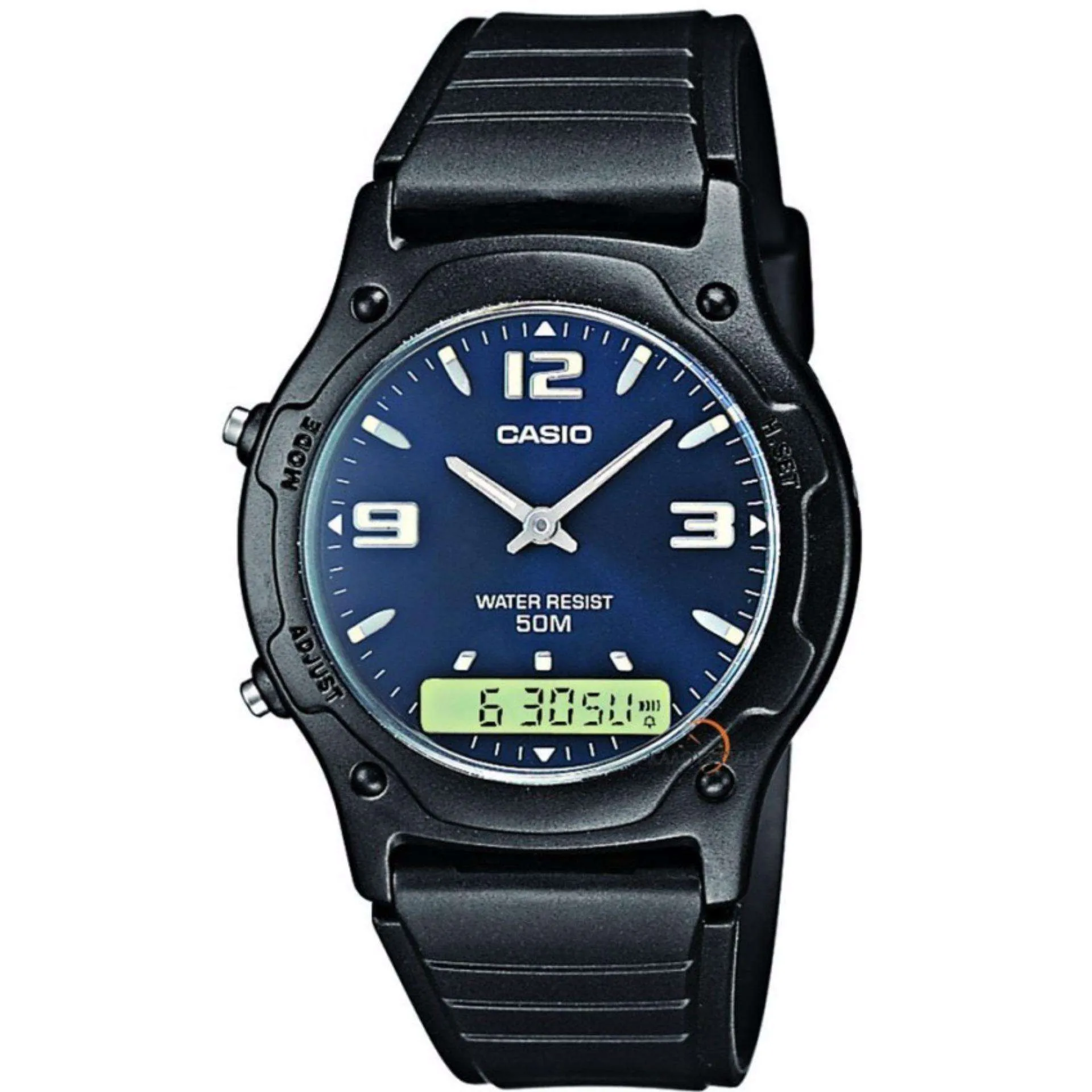 Casio Standard AW-49HE-2AVDF Black Resin Strap Watch for Men