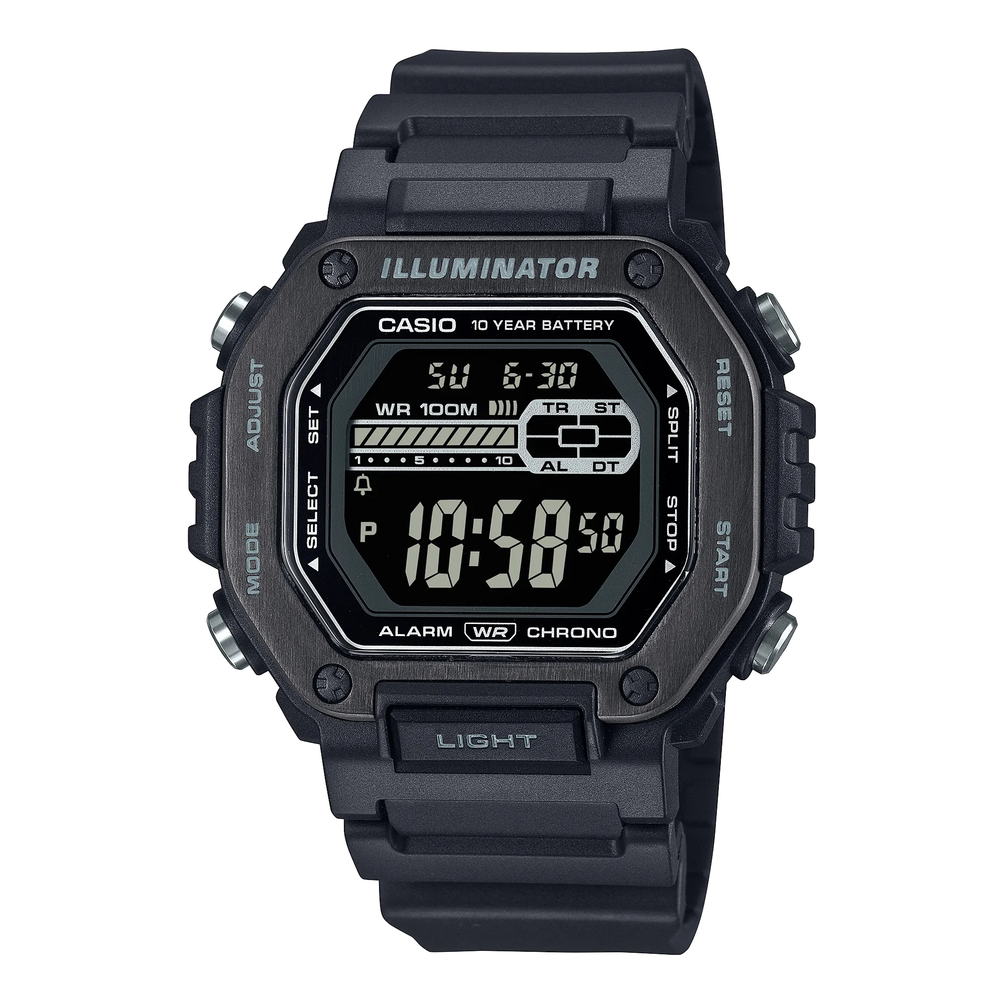 Casio Standard Black Resin Band Watch MWD110HB-1B