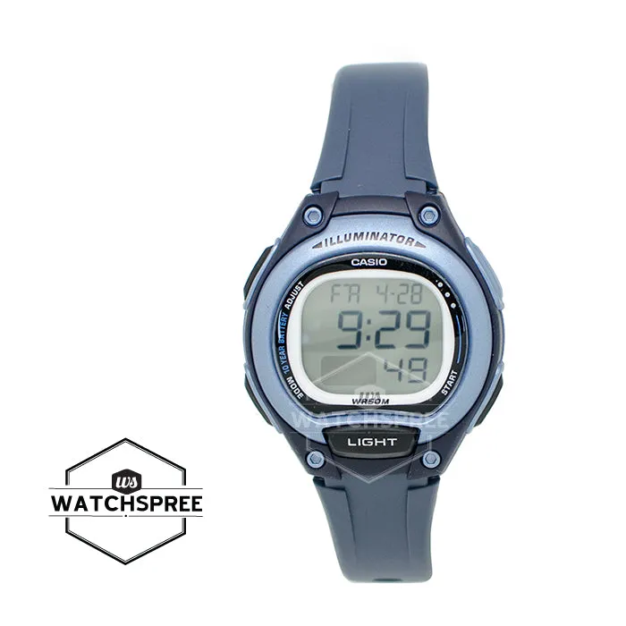Casio Standard Digital Dark Blue Resin Strap Watch LW203-2A LW-203-2A