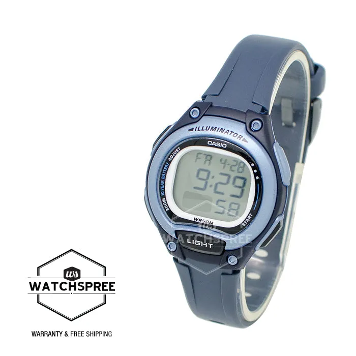 Casio Standard Digital Dark Blue Resin Strap Watch LW203-2A LW-203-2A
