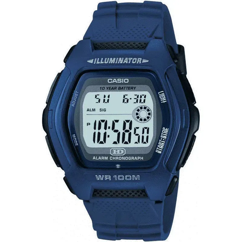 Casio Standard HDD-600C-2A Blue Resin Strap Watch for Men