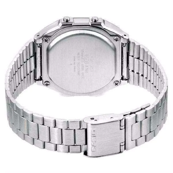 Casio Vintage A500WA-7D Silver Stainless Watch Unisex