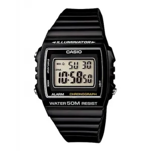 Casio W-215H-1A Black Resin Watch for Men and Women