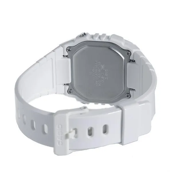 Casio W-215H-7A2 White Resin Strap Watch for Men and Women