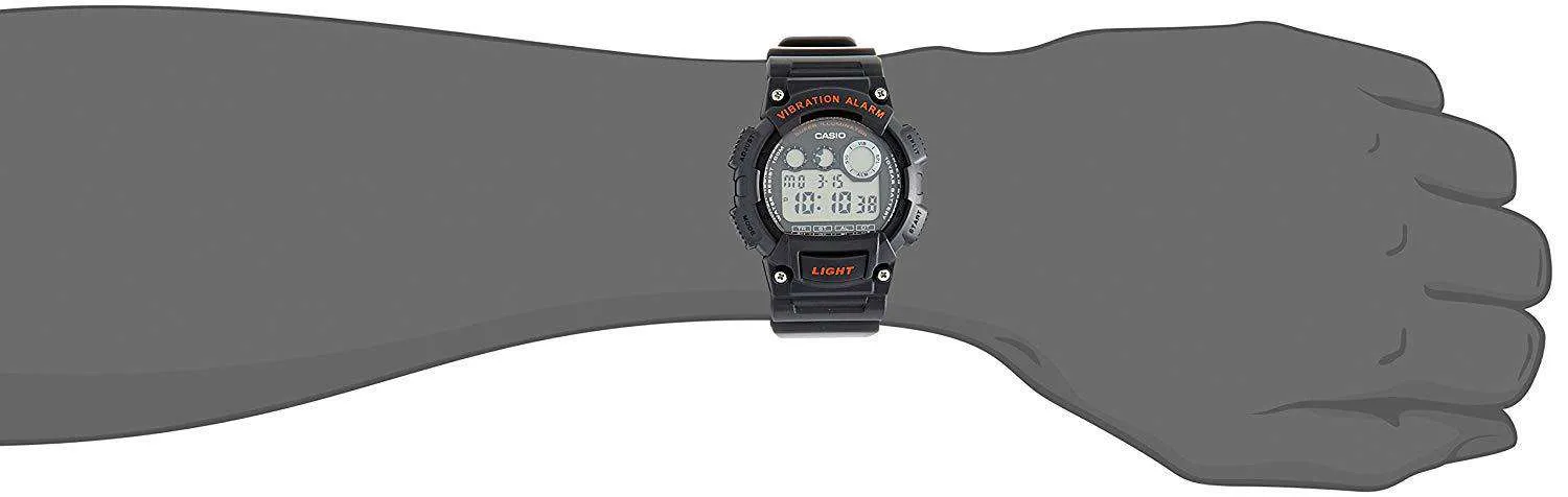 Casio W-735H-8A Black Resin Watch for Men