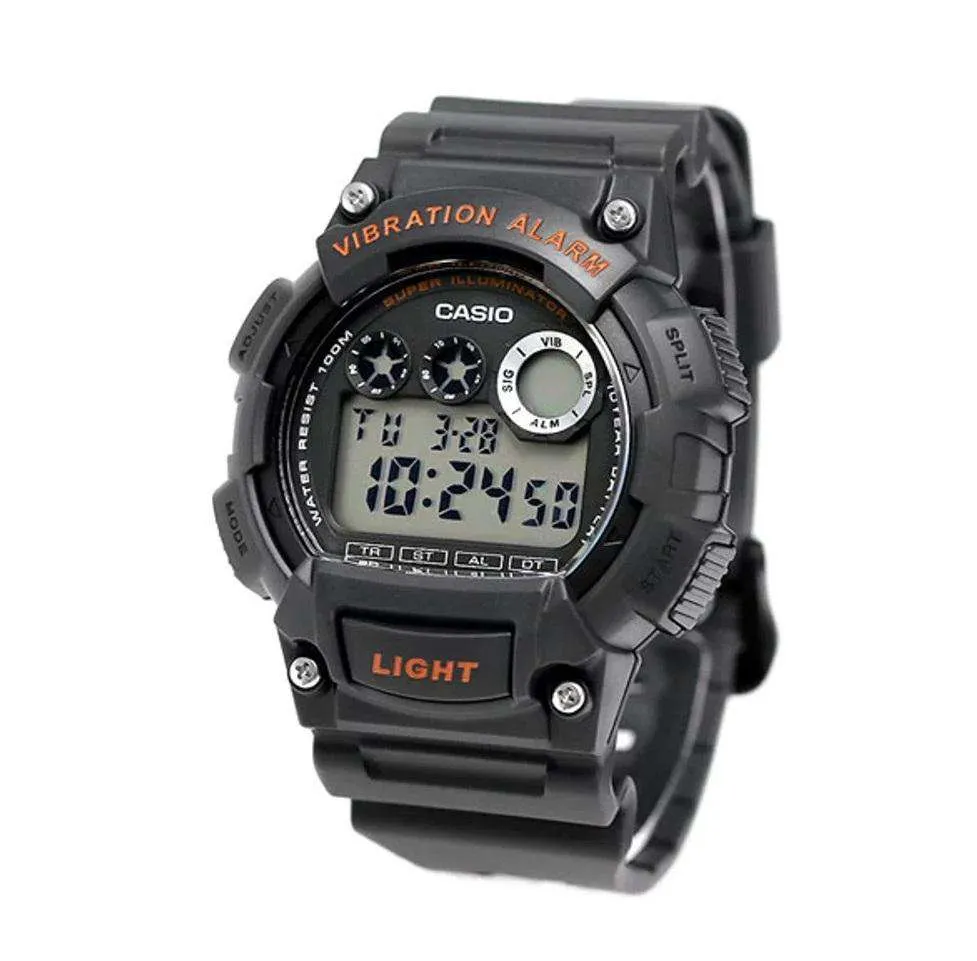 Casio W-735H-8A Black Resin Watch for Men
