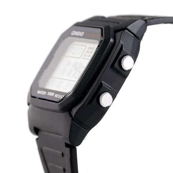 Casio W-800H-1AVDF Black Resin Strap Watch for Men