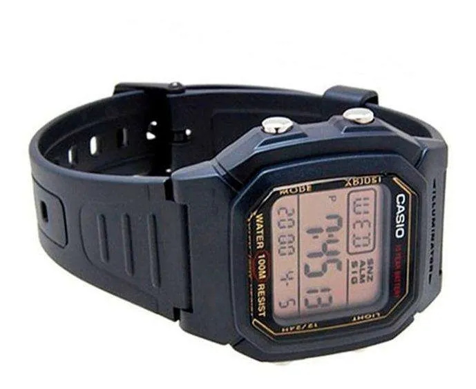 Casio W-800HG-9AVDF Black Resin Watch for Men and Women