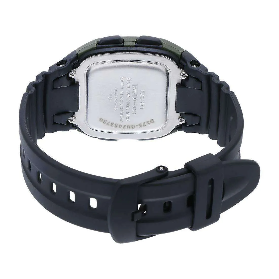 Casio W-96H-3AVDF Black Resin Watch for Men and Women