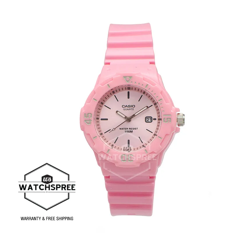 Casio Women's Analog Pink Resin Band Watch LRW200H-4E4 LRW-200H-4E4