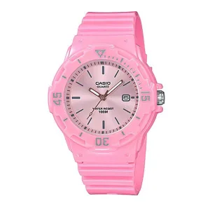 Casio Women's Analog Pink Resin Band Watch LRW200H-4E4 LRW-200H-4E4