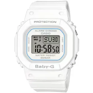 Casio Women's Watch - Baby-G World Time Grey Digi Dial White Resin Strap | BGD560-7