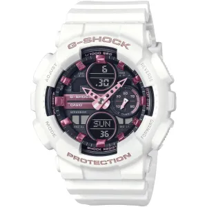 Casio Women's Watch - G-Shock Black and Purple Analog-Digital Dial | GMAS140M-7A