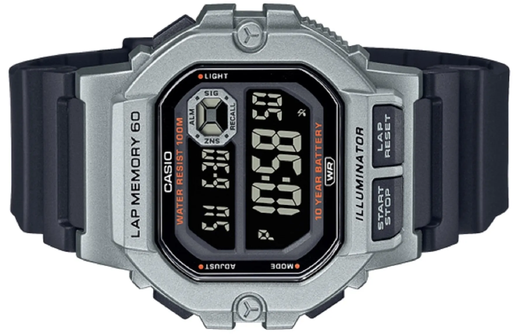 Casio WS-1400H-1B Black Resin Strap Watch for Men