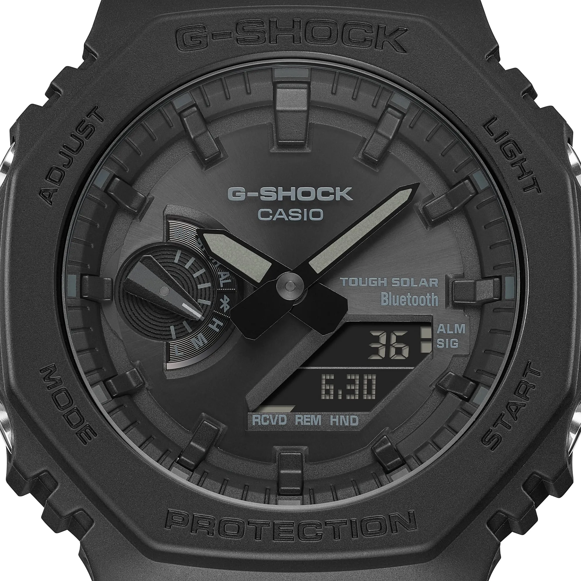 CasiOak G-Shock Men's Watch with Bluetooth and Tough Solar Power GAB2100-1A1