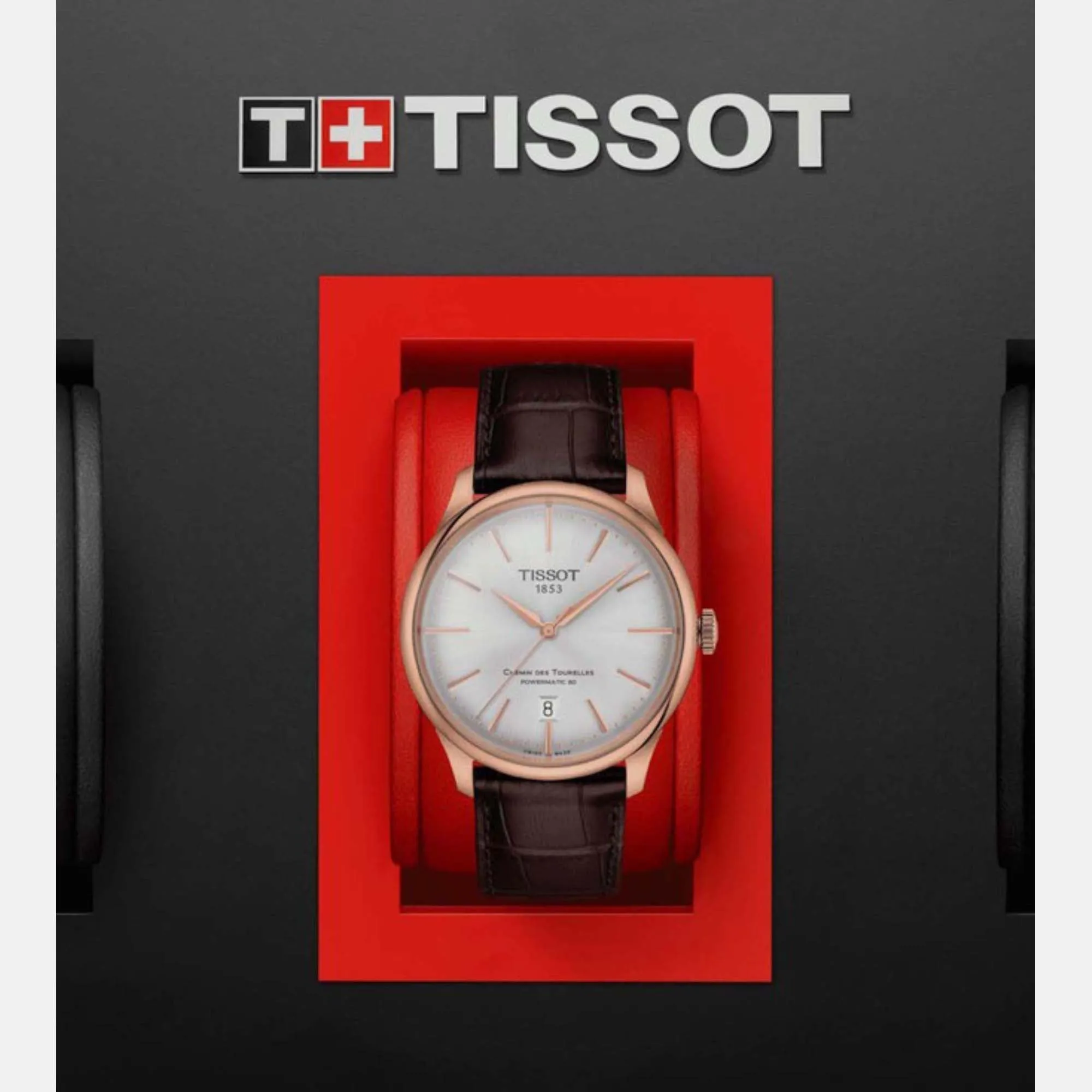 Chemin Des Tourelles Men Automatic Leather Watch T1398073603100