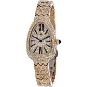 Christian Van Sant Women's Watch - Bella Quartz Rose Gold Steel Bracelet | CV4602