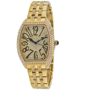 Christian Van Sant Women's Watch - Elegant Sparkle Yellow Gold Bracelet | CV0261