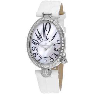 Christian Van Sant Women's Watch - Florentine Quartz White Leather Strap | CV4291