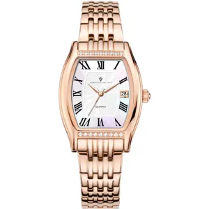 Christian Van Sant Women's Watch - Gemma Quartz White Dial Rose Gold Steel | CV2452