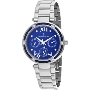 Christian Van Sant Women's Watch - Sienna Quartz Blue Dial Silver Bracelet | CV1821