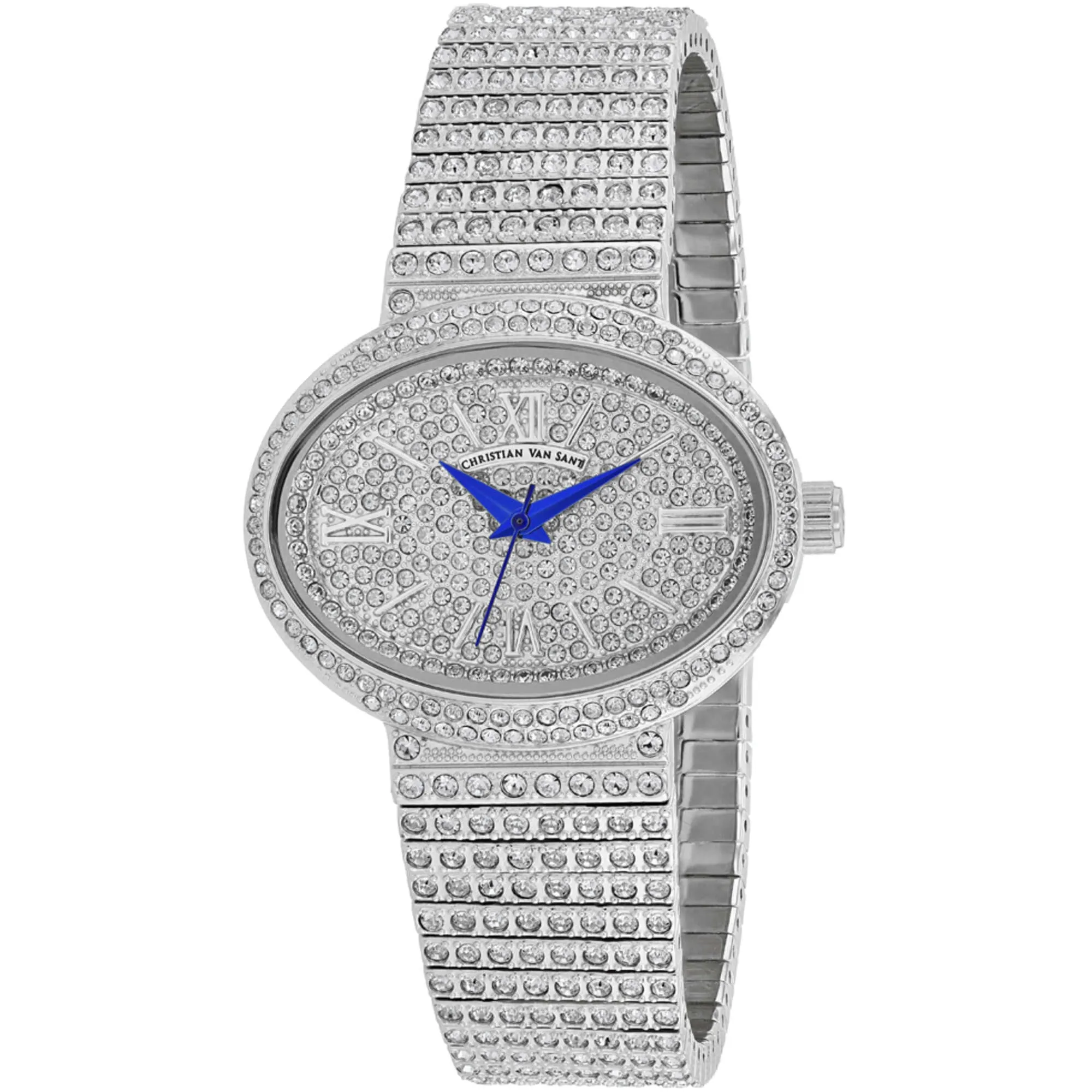 Christian Van Sant Women's Watch - Sparkler Quartz Silver Dial Bracelet | CV0250