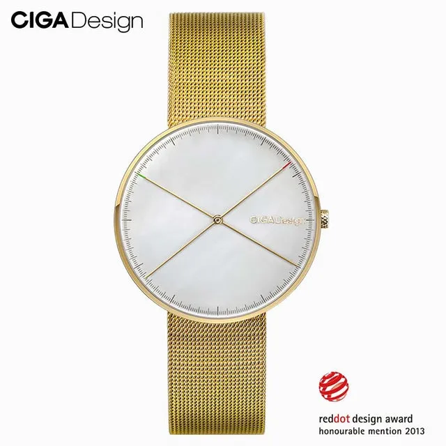 CIGA DESIGN CIGA Quartz Watch Star Watch Womens Simple Fashion Ladies Watch Wins Red Dot Design Award X series