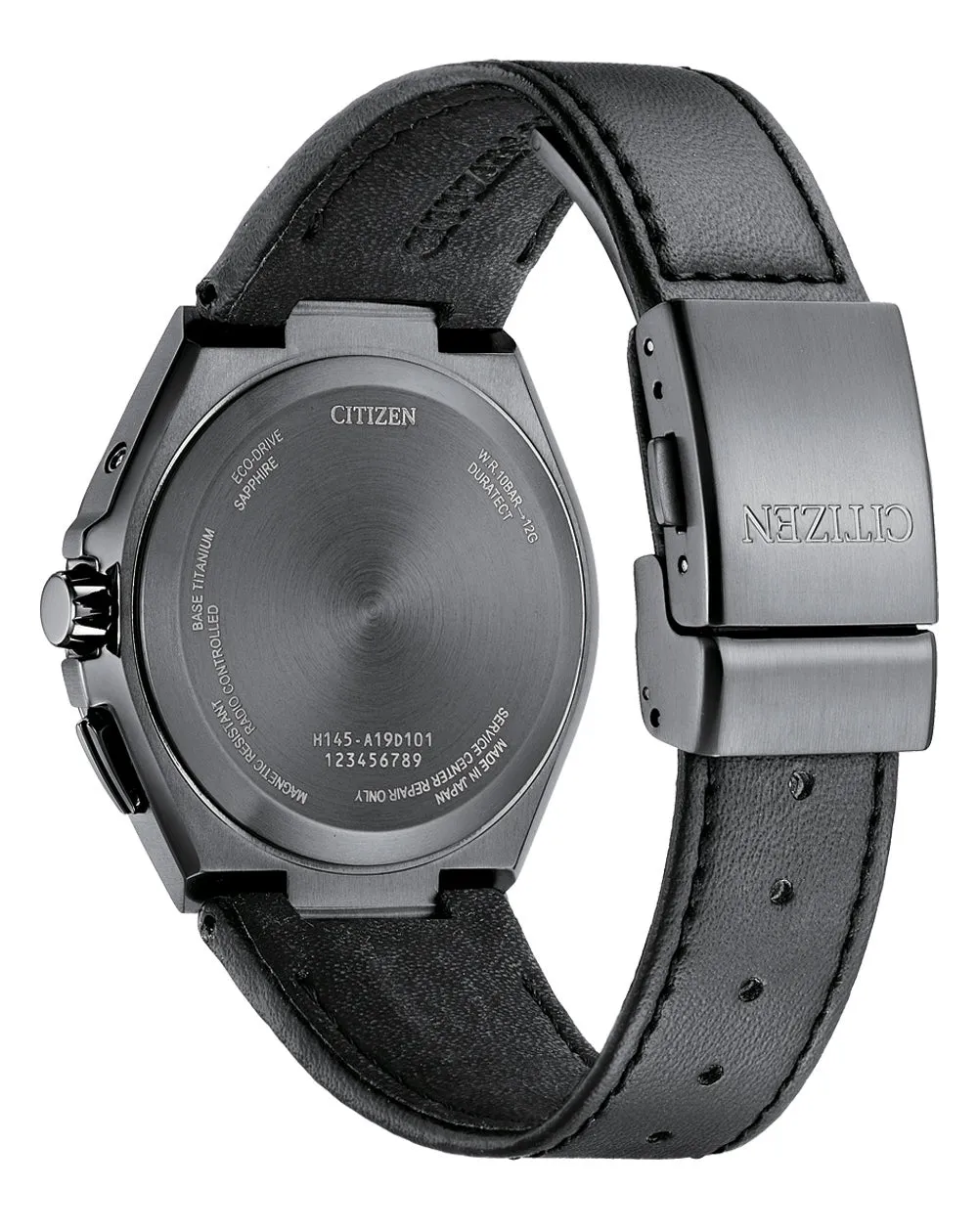 Citizen Attesa Radio Controlled Eco-Drive Black Leather Strap Watch CB0215-18L