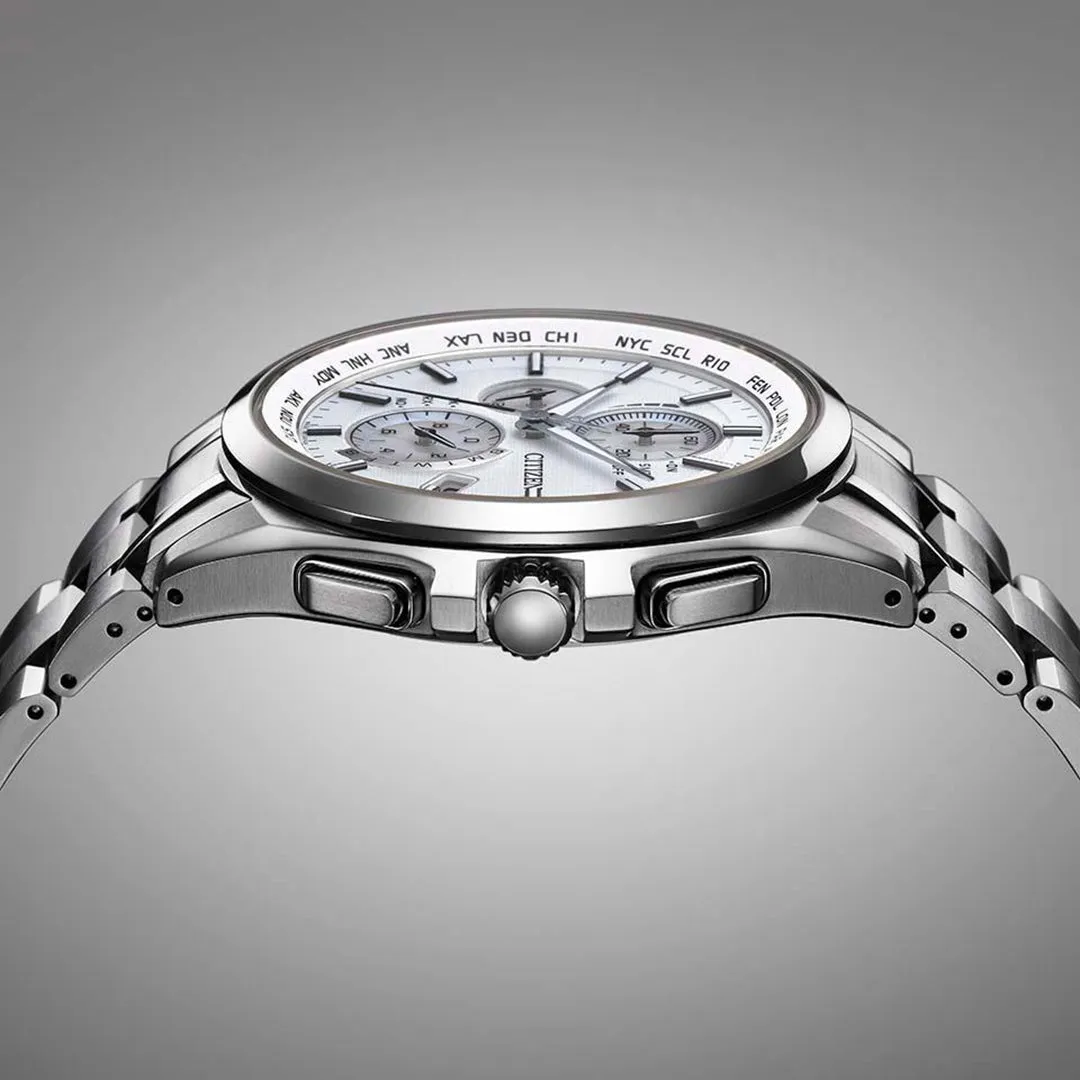 Citizen Attesa Radio Controlled Eco-Drive Titanium Watch AT8040-57A