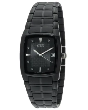 Citizen BM6555-54E Men's Black Ion Plated Eco-Drive Watch