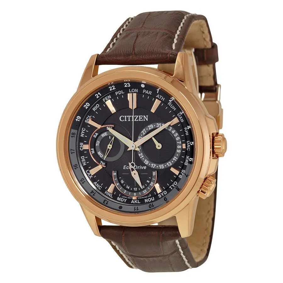 Citizen Calendrier Eco-Drive Black Dial Mens Watch