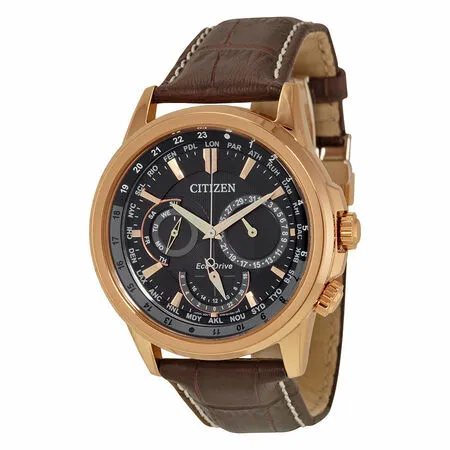 Citizen Calendrier Eco-Drive Black Dial Mens Watch