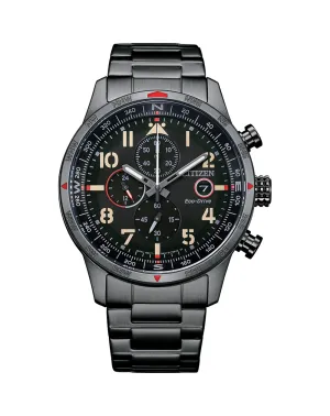 Citizen Chronograph Eco-Drive Black on Black Watch CA0797-84E