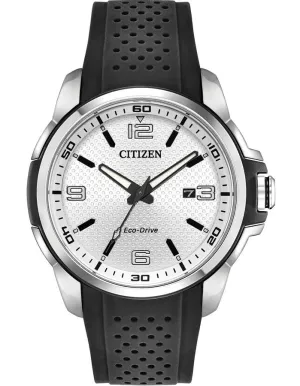 Citizen DRIVE AR Mens Sport Watch - Silver Dial - Chroma Finish - Date - Strap