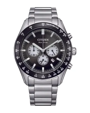 Citizen Eco-Drive Black Dial Stainless Steel Watch CA4674-58E