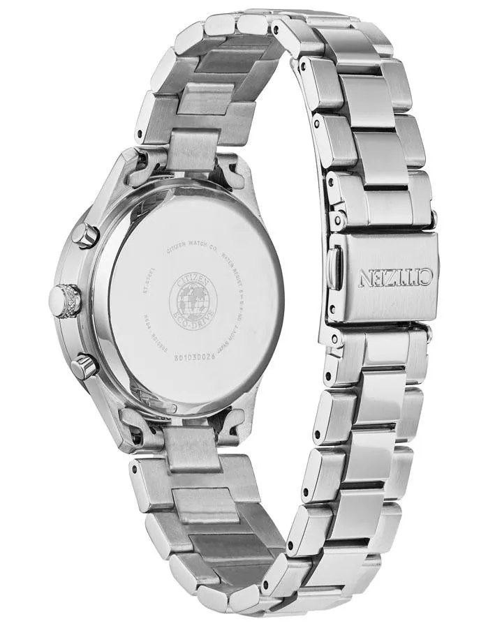 Citizen Eco-Drive Chandler - Stainless Steel - Chronograph - Blue Dial -Bracelet