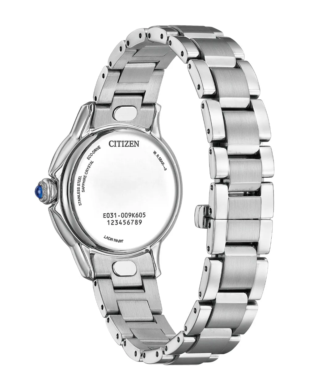 Citizen Eco-Drive L Ceci Steel Black Dial Watch EM1160-58E