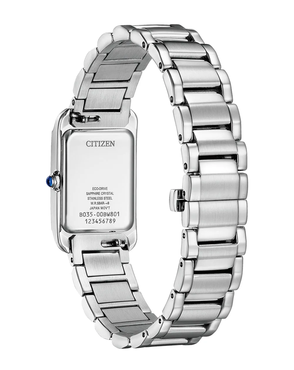 Citizen Eco-Drive L White Dial Stainless Steel Watch EW5620-55A