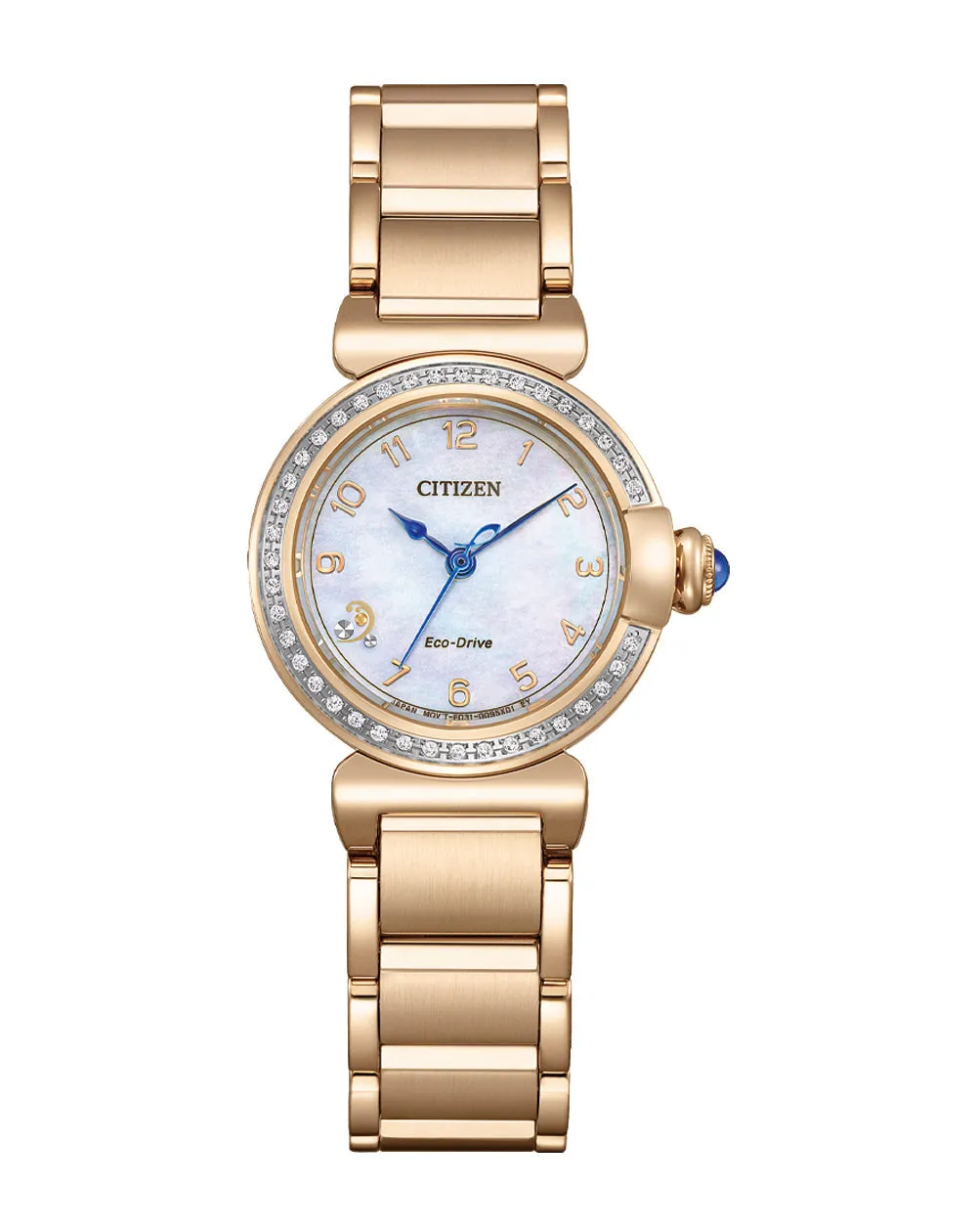 Citizen Eco-Drive Mother of Pearl & Diamond Watch EM1123-89D