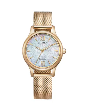 Citizen Eco-Drive Mother of Pearl Dial Women's Watch EM0892-80D