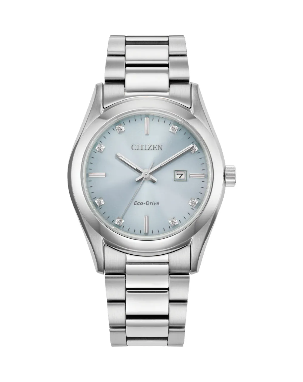 Citizen Eco-Drive Stainless Steel Blue Dial Watch EW2700-54L