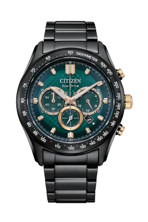 Citizen Eco-Drive Stainless Steel Green Dial Watch CA4536-86X