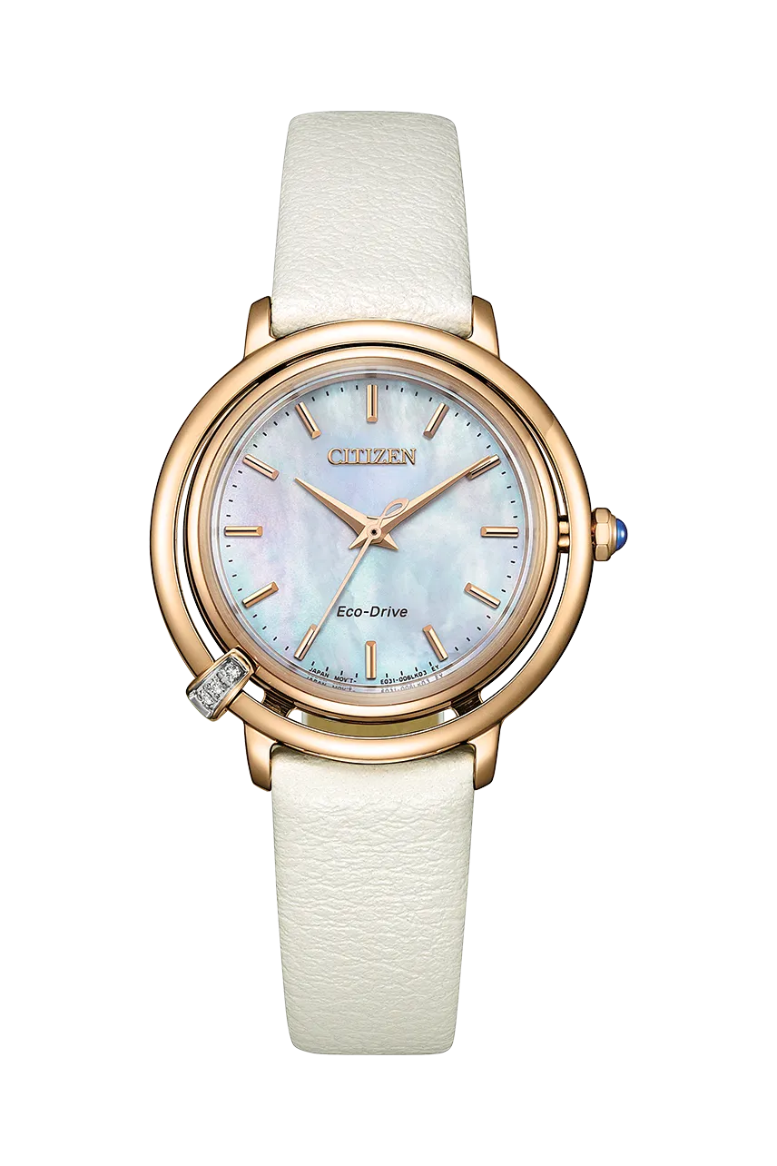 Citizen Eco-Drive Stainless Steel Mother of Pearl Dial Watch EM1093-61D