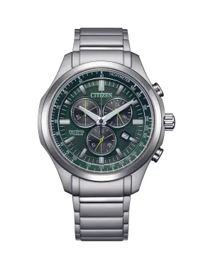 Citizen Eco-Drive Titanium Green Dial Men's Watch AT2530-85X