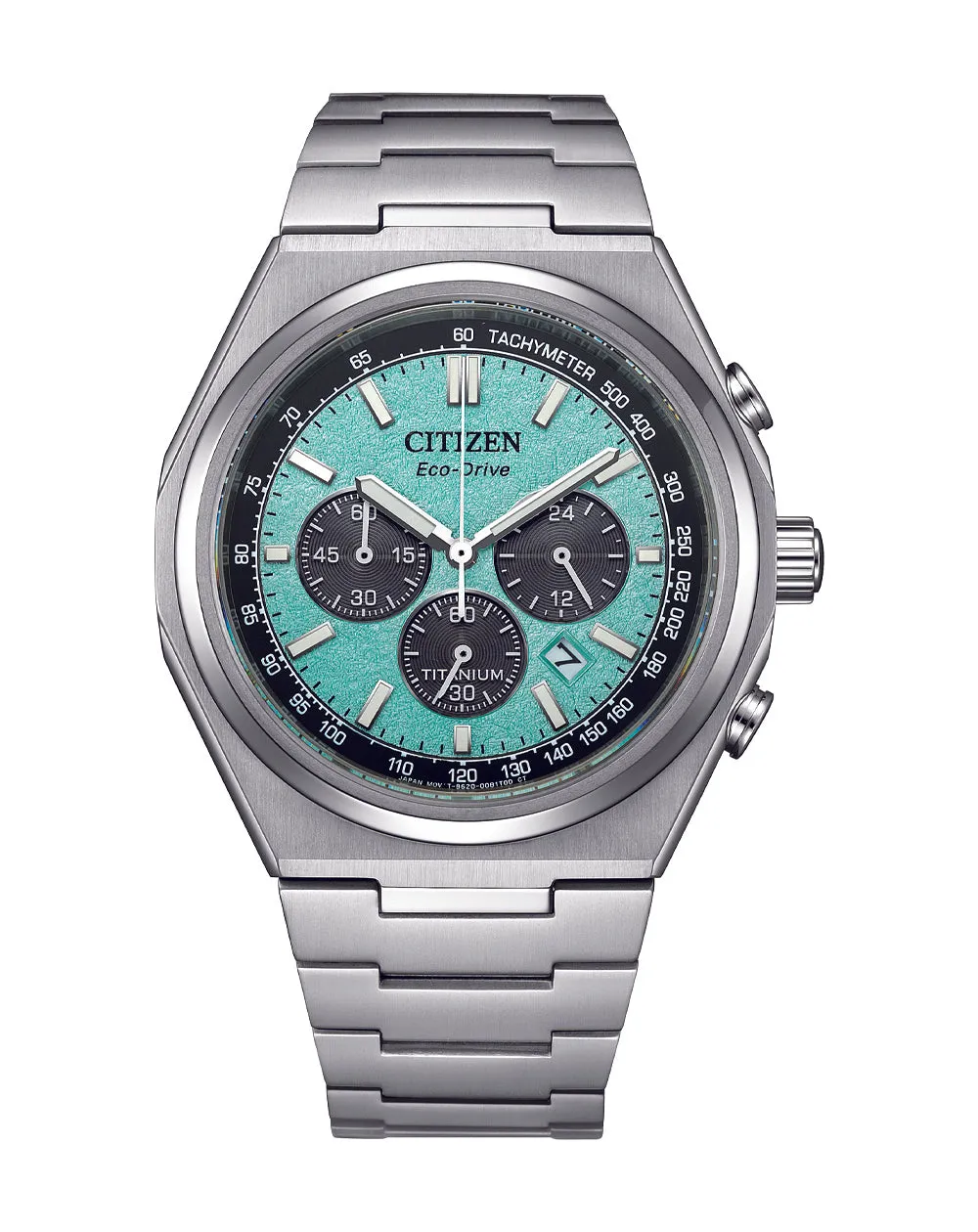 Citizen Eco-Drive Zenshin Chrono Blue Dial Stainless Steel Watch CA4610-85M