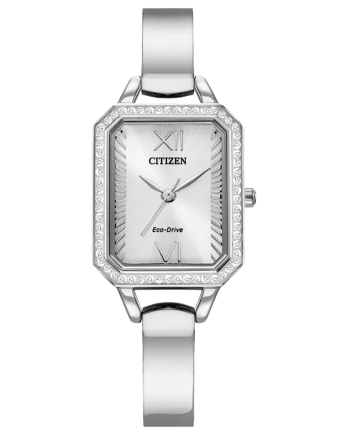 CITIZEN Ladies Eco-Drive Crystal Dress/Classic EM0980-50A