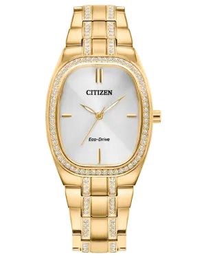 CITIZEN Ladies Eco-Drive Crystal Dress/Classic EM1082-50A