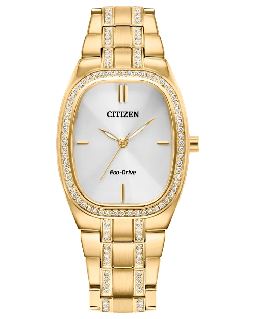 CITIZEN Ladies Eco-Drive Crystal Dress/Classic EM1082-50A